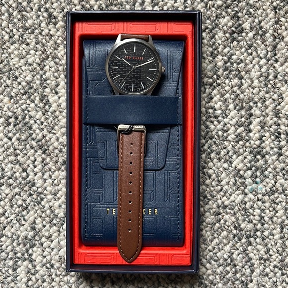 NEW* Mens Ted Baker Manhattan Black Dial Watch - Picture 2 of 8
